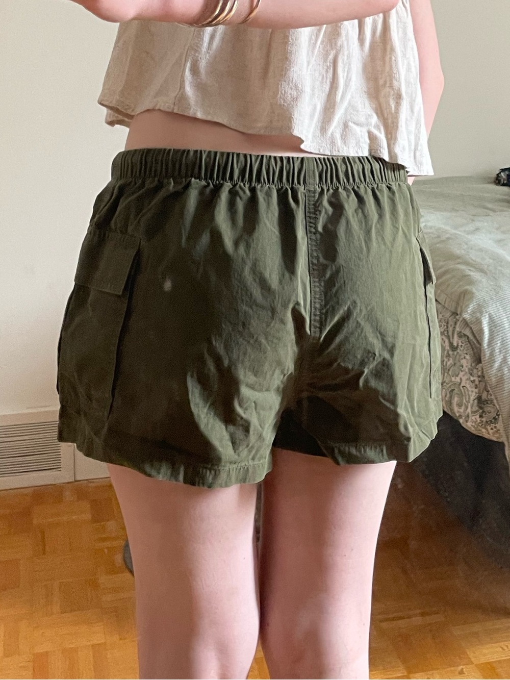 TNA Olive Drawstring Cargo Shorts - Picture 6 of 6